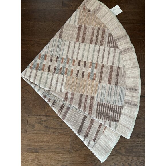 Ruggable Selene Neutral Multicolor Flatwoven Rug 6’ Round Browns NO Pad - Picture 1 of 11